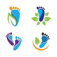 Foot care logo images vector