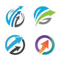 Arrow logo images vector