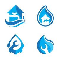 Plumbing logo images vector