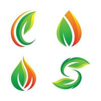 Ecology logo images illustration vector