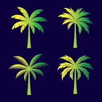 Palm tree logo images illustration vector