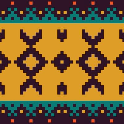 Tribal pattern vector seamless. Ethnic border African fabric texture. Traditional knitted embroidery. Design for print texture. Border background for  wallpaper, wrapping paper