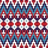 Traditional African American Ethnic Geometric Seamless Pattern Aztec Design Fabric Tapestry Chevron Ornament Textile Decor Wallpaper turkish boho tribal embroidery background vector