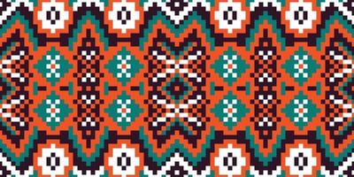 ilustración del vector patrón tribal sin fisuras. estampado africano o nativo americano. tela azteca alfombra mandala ornamento chevron textil decoración papel tapiz. bohemio tribal