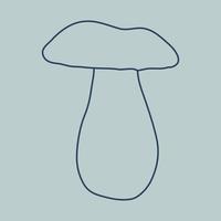 Mushroom Doodle pattern. Hand drawn sketch. vector