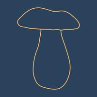 Doodle Mushroom Icon. Hand drawn sketch. Pattern. vector