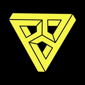 Optical illusion. Impossible shape. Sacred geometry figure. Abstract eternal geometric object. Impossible endless outline triangle. Optical art. Impossible geometry shape on a black background. vector