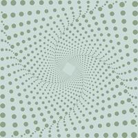 Abstract green background made of halftone dots. Optical illusion pattern. Optical art wallpaper. vector