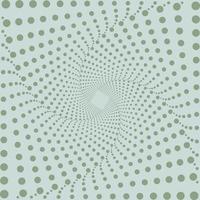 Abstract green background made of halftone dots. Optical illusion pattern. Optical art wallpaper. vector