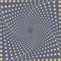 Optical illusion. Dotted abstract background. Geometric art wallpaper. Trendy design element for frame, logo, tattoo, sign, symbol, web, prints, posters, templates, patterns. Optical art. vector