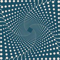 Optical illusion pattern. Dotted abstract background. Geometric art wallpaper. Trendy design element for frame, logo, tattoo, sign, symbol, web, prints, posters, templates. Op art. vector