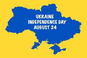 Independence day of Ukraine. Abstract patriotic Ukrainian flag. Blue and yellow background. Banner vector illustration. Ukraine map. August 24.