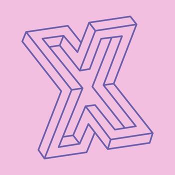 fondo abstracto de ilusión óptica. vector de formas imposibles. objetos de arte óptico. figuras geometricas. paradoja.