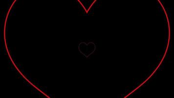 Red Heart Overlay Loop video