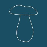 Mushroom pattern. Hand drawn sketch. Doodle mushroom background. vector