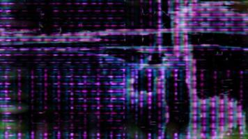 Fernsehbildschirmpixel schwanken mit Farbe und Videobewegung - Schleife