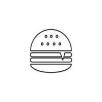 diseño de ilustración de icono de hamburguesa vector