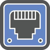 Ethernet Icon Style vector