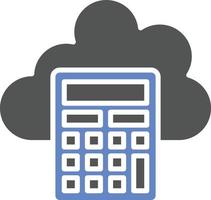 Calculating Icon Style vector