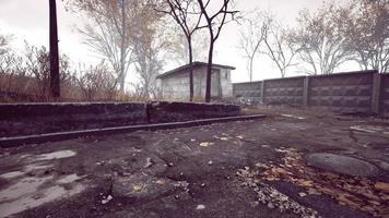 Pripyat cityview of exclusion zone near the Chernobyl nuclear power plant video