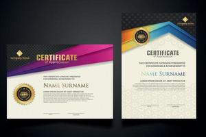 certificate template with Luxury realistic texture pattern and dynamic shapes composition gradient colors,diploma,Vector illustration vector