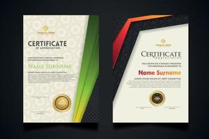 certificate template with Luxury realistic texture pattern and dynamic shapes composition gradient colors,diploma,Vector illustration vector