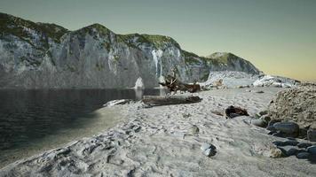 View of the Atlantic Ocean and the cliffs video