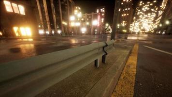 beau timelapse hyperlapse du trafic nocturne de la ville de miami video