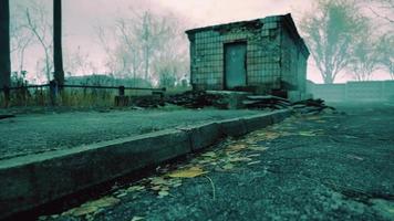 Pripyat cityview of exclusion zone near the Chernobyl nuclear power plant video