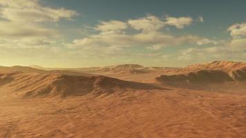 Sunset over the sand dunes in the desert video