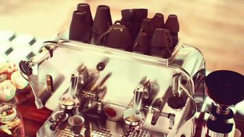 Close-up of espresso coffee machine video