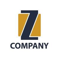 letter Z and rounded rectangles, for company logos and symbols vector