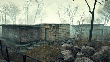 Pripyat cityview of exclusion zone near the Chernobyl nuclear power plant video