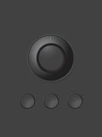 color gray button on gray color background vector