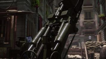 cannon gun in the city