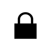 padlock icon vector logo design illustration image