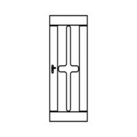 door icon illustration design element vector