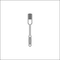 spoon and fork icon vector illustration image