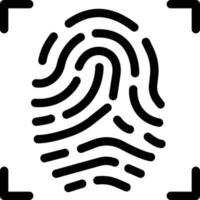 fingerprint vector illustration on a background.Premium quality symbols.vector icons for concept and graphic design.