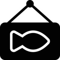 ilustración de vector de marco de pescado en un fondo. símbolos de calidad premium. iconos vectoriales para concepto y diseño gráfico.