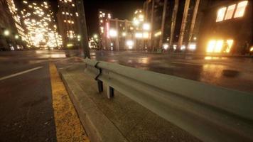 beau timelapse hyperlapse du trafic nocturne de la ville de miami video