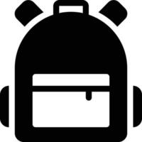 Ilustración de vector de mochila en un fondo. Símbolos de calidad premium. Iconos vectoriales para concepto y diseño gráfico.