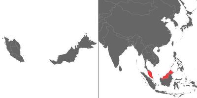 mapa con ubicación vector