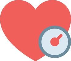 heart time vector illustration on a background.Premium quality symbols.vector icons for concept and graphic design.
