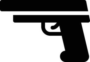 ilustración de vector de pistola en un fondo. símbolos de calidad premium. iconos vectoriales para concepto y diseño gráfico.