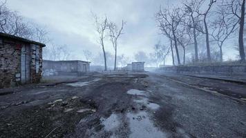 pripyat cityview da zona de exclusão perto da usina nuclear de chernobyl