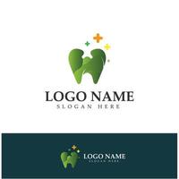 plantilla de vector de diseño de logotipo dental. logotipo de dentista creativo. logotipo vectorial de la clínica dental.