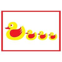 Duck symbol logo icon vector