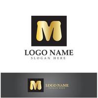 M Letter Logo Template vector