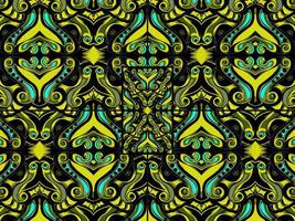 set color combination of seamless ornamental pattern vector